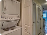 washer dryer stack in the unit