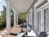 Four Porches on this house all boasting comfy seating to enjoy a cold beverage or morning coffee